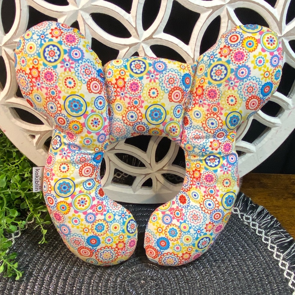 KAKIBLIN Baby Neck Pillow, Upgraded Support in Flower Pattern